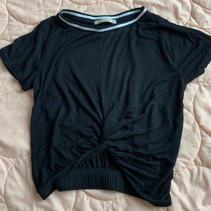 ⭐️2 /$12⭐️  Black Crop Tee, Size S